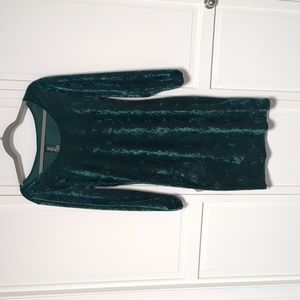 Green Velvet Holiday Dress
